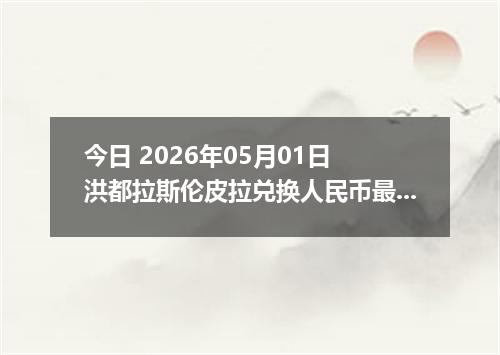 今日 2026年05月01日 洪都拉斯伦皮拉兑换人民币最新汇率行情